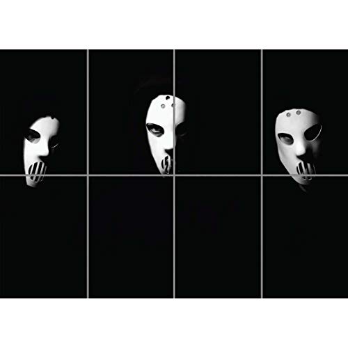 Doppelganger33 LTD Angerfist Hardcore Gabber Music Producer Kid Morbid Masks Wall Art Multi Panel d'affiche 47x33 Pouces