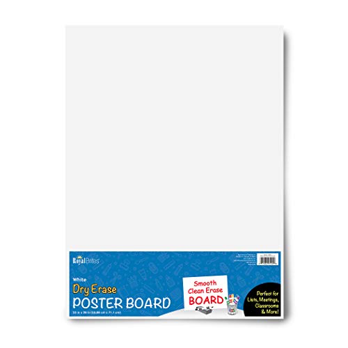 Royal Brites Dry Erase Poster Board, 22 x 28 inches, 25/case (27492)