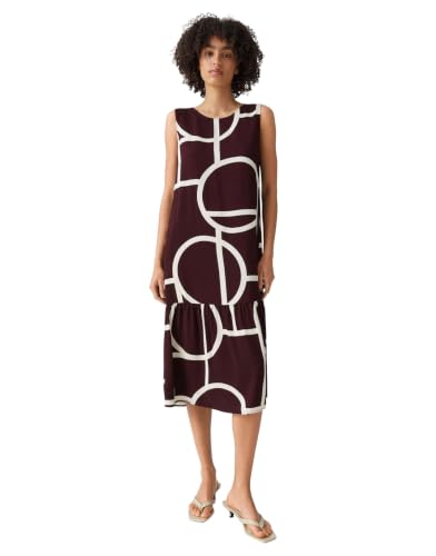 OPUS Damen Midikleid | Bedrucktes Midikleid mit Volant Cherry Jam, 42