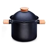 ZLDGYG Casserole, Soupe Maison Cocotte Ramen Pot Cooker Série Batterie de Cuisine de avec Couvercle marmite à Soupe