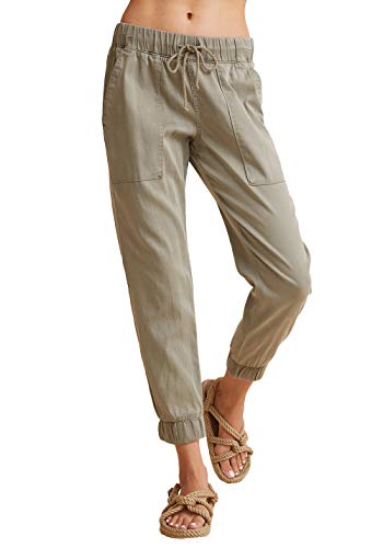 Bella Dahl Women's Pocket Jogger, Soft Army, s