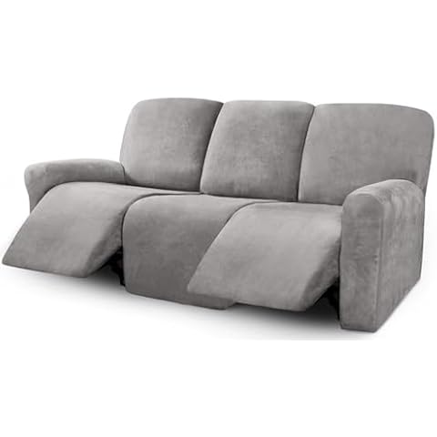 ULTICOR Velvet 8-Pieces Recliner Sofa Covers Cover