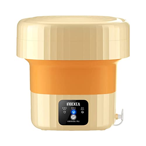 CALANDIS™ Drying Washing Machine Foldable Mini Washing Machine for Dorm Small Items RV Yellow | Washing Machines | Washers & Dryers | Major Appliances