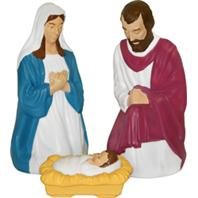 Christmas Nativity Set Illuminated 28-in 3-Pc.