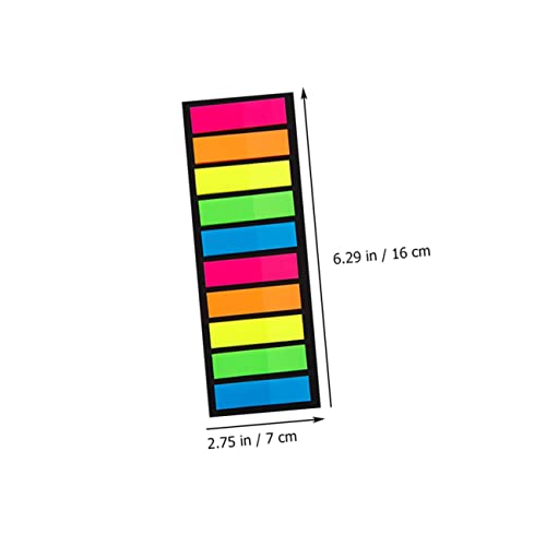Marqueurs de page transparents Angoily pour annoter sans masquer vos textes et notes - 2