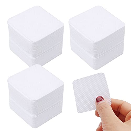 Confezione da 600 Senza Pelucchi Pad Unghie, Salviette per Unghie in Cellulosa Quadrate per la Preparazione e Finitura del Manicure Nail Art, Lint Free Wipes per Rimuovere Smalto e Gel (Bianco)