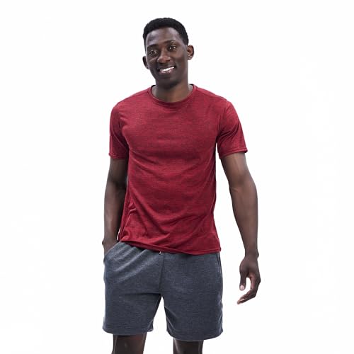 5 Pack Mens Workout T-Shirts Quick-Drying Athletic Short Sleeve Crew Neck Running Gym Tee Tops3