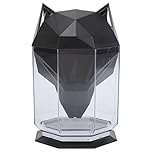 KIMISS Large Capacity Air Humidifier Desktop Water Diffuser - Wolf Head Design for Home & Office - Dust Dissipation & Air, Easy to Assemble, USB Powered (Black)