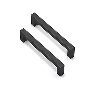 BUHO1991-10 Pezzi Maniglia per armadio da cucina, con viti, in lega di zinco, per armadi, armadi, armadi, maniglia per porta, set per cassetto cucina, camera da letto