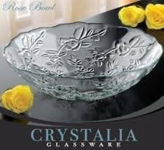 Crystalia GlasswareRose Bowl - 11.75 Inch