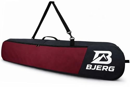 Vov.Vov Bjerg Snowboardtasche Snowboard-Tasche Boardbag Snowboard Rucksack Bag Tasche für Snowboard - Made in Europe (DunkelRot bis zu 170cm)