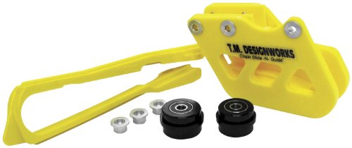 T.M. Designworks Factory Edition 2 Stage Chain Slide-N-Guide Kit FE2 Guide - Yellow SCP-9SK-YL