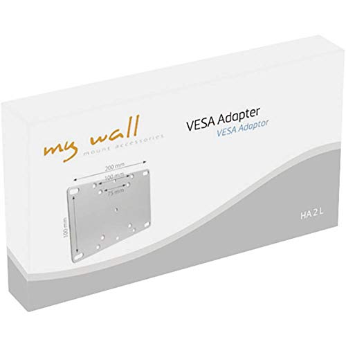 my wall HA2L - VESA Adapter, adaptiert VESA 75/100 auf bis zu VESA 200, kompatibel mit TV-Halterungen, Adapter, universell, Halterungserweiterung