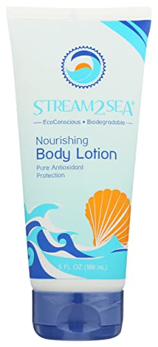 STREAM 2 SEA Nourishing Body Lotion For Dry Skin, 6 Fl oz Vitamin E, Reef Safe and Paraben Free After Sun Moisturizing Body Lotion, Nourish and Protect Skin from Sun Exposure and Dry Weather