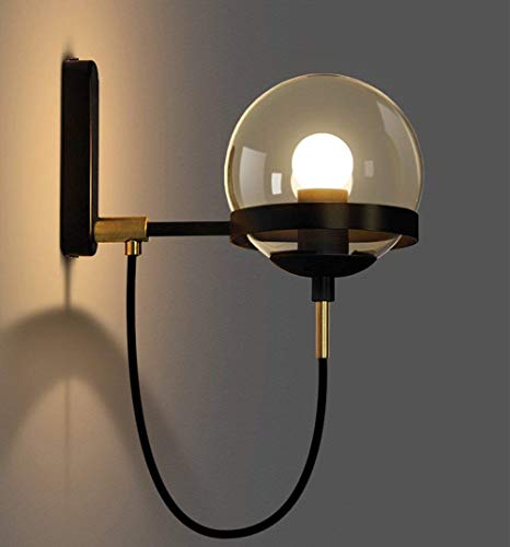 Applique murale LED pour supprimer les éclairages agressifs avec verre vintage E27