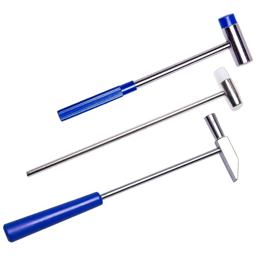 3Pcs Small Hammer Pin Hammer and Mini Hammer Compact Tack Hammer for Picture Hanging and Jewellery Making Lightweight Mallet Hammer with Stubby Handle Design