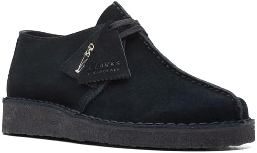 Clarks Women's Desert Trek Black Suede 26165566, 6.53