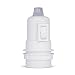 Produktbild 1 x Fassung mit Schalter E27, Lampenfassung aus Thermoplast creme-weiß, Teilgewindemantel