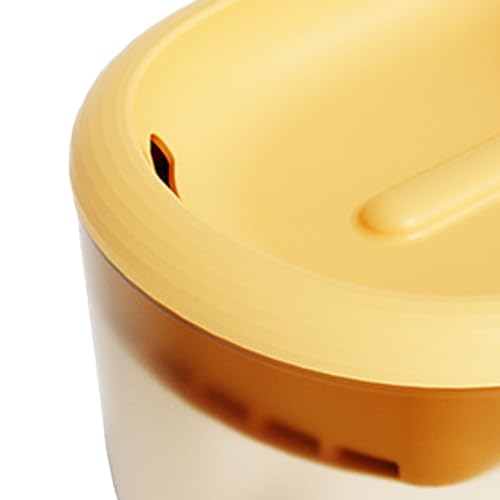 Fuente de agua automática para gatos 2.2L naranja miniatura 6