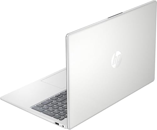 Image of HP 15.6 inch inch Touch-Screen Laptop, AMD Ryzen 5 7520U, 8GB DDR5 Memory, 512GB SDD, Windows 11 Home in S Mode, AMD Radeon Graphics, Natural Silver, 15-fc0025dx