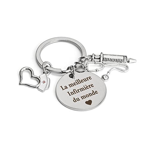Hoosmoon Porte Clés Cadeau Infirmiere Porte Clef Infirmiere Accessoires Medicale Infirmiere Idee Cadeau Anniversaire Femme Homme Original Utile Infirmiere Etudiant Cadeau Fete des Infirmières