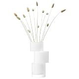 LSA Tier Vase H26cm Chalk White| 1 Unit | Mouthblown & Handmade Glass | TD03 Image