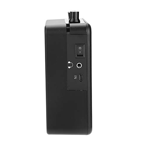 Mini amplificador de guitarra, amplificador de guitarra de plástico preto de alta sensibilidade de m