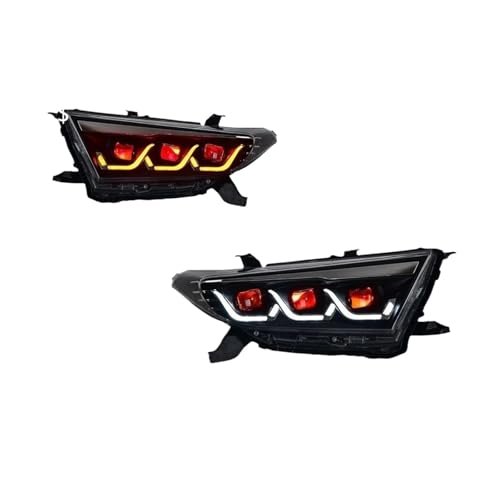 Clignotants et phares Toyota Highlander 2012-2014 pour trajets nocturnes