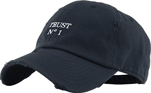Image of KBETHOS Dad Hat Trust No One Royalty Hustle Vibe Baseball Cap Adjustable Cotton Vintage