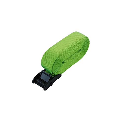 イーバリュー(E-Value) カムバックル式荷締ベルト ライムグリーン 25mm×4m BT-254(LG)