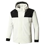 Chubasquero para hombre y bicicleta, impermeable, transpirable, chaqueta de softshell, chaqueta de entretiempo informal, chaqueta cortavientos, sudadera holgada, chaqueta de senderismo, chaqueta para