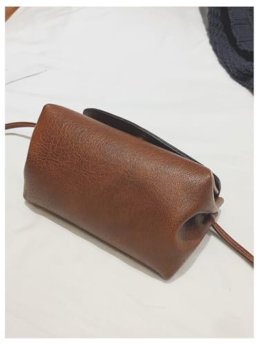 SweatyRocks Women's Retro Vintage Flap Magnet Crossbody Bag PU Leather Mini Shoulder Handbag4