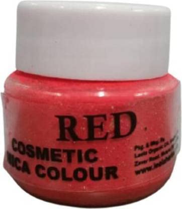 Leela Organic Natural Red Pigments Cosmetic Grade Epoxy Resin Pigment Lipstick Colour Candle, Soap Making, Lipgloss (20 gm)