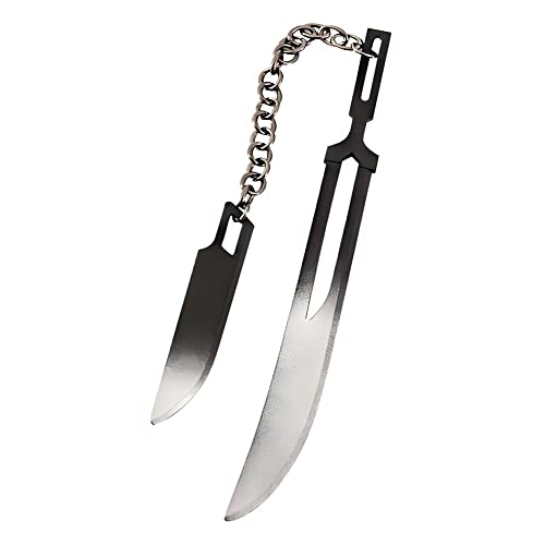Ichigo Dual Zangetsu Blades Keychain - Bankai Sword Tensa Zangetsu Chains - Anime Collection Gifts for Teens Men and Fans