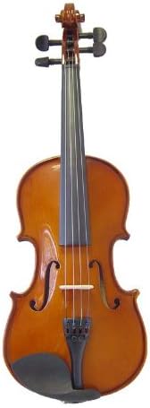 ViolinSmart 1/2 Size Student Violin w/Bow, Case, and Rosin - Natural Wood