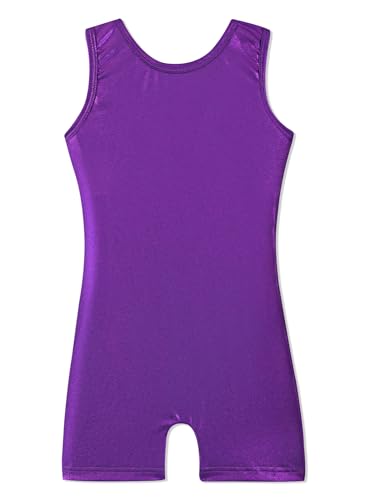Image of HOZIY Gymnastics Leotards for Girls with Shorts Toddlers Biketards Rainbow Unicorn Dinosaur Mermaid Leopard Flower Galaxy