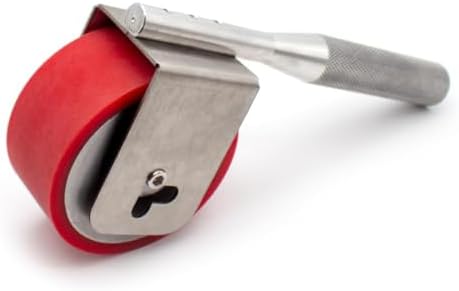 Manual Roller Adhesive Tool, 2KG Press Wheel Tape Applicator for Strong Bonding, High Adhesion, Easy Use, Ideal for Crafts and Repairs, Durable Red Design