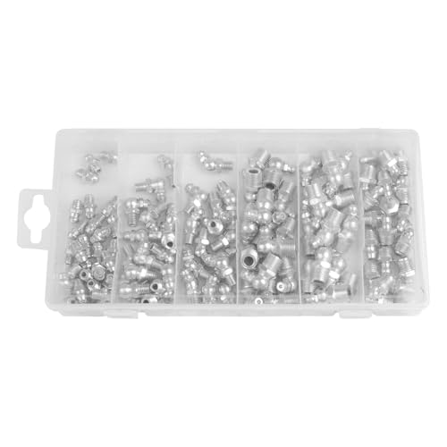110pc Grease Zerk Fitting Kit 1/4-28 1/8 NPT Straight 45 90 Degree Angled by AUTOMAJOR - Used condition - Image 2