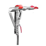 qiaoxiahe Regenschirm-Rig-Kit Rute Edelstahl Haken Feder-Angelspitze Halter Automatisch Doppelregal Angeln Geschenke für den Angler, der alles hat (Silber, Einheitsgröße)
