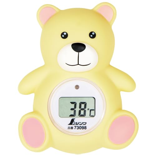 シンワ測定 風呂用デジタル温度計B クマ 73098