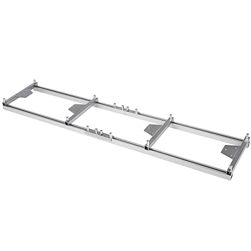 Aserradero móvil para motosierra, fresadora, guía de aluminio para motosierras de 160,3 pulgadas de longitud total, para tablas planas y rectas