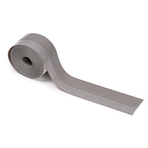 XXHNBF Strisce di Tenuta scorrevoli da 1/3/5 m for guarnizioni di Porta, paraspifferi, guarnizioni for Porte scorrevoli Senza Telaio, guarnizioni in Gomma siliconica, Utensili for la casa ER(Gray,3M)