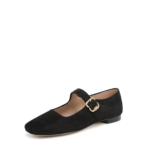 Sam Edelman Women's Michaela Mary Jane Flat Black 6 Medium