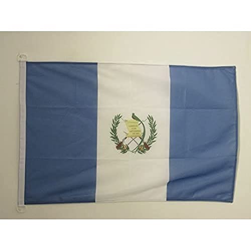 AZ FLAG, Guatemala Flag, 2x3 Ft, For Outdoor, Guatemalan Banner Knitted Polyester with Two Plastic Rings, Fade Resistant