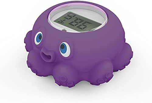 Baby Bath Thermometer Floating Bath Toy, Bathtub Thermometer WaterTemperature Warning Baby Bath Safety(Octopus)