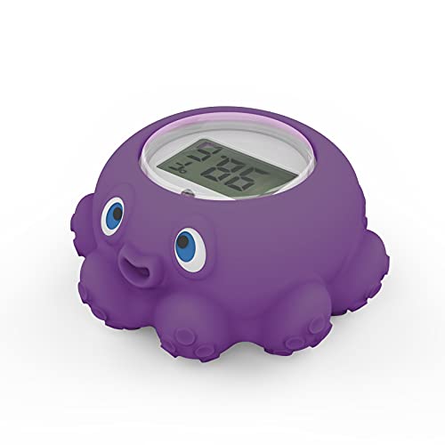Baby Bath Thermometer Floating Bath Toy, Bathtub Thermometer Watertemperature Warning Baby Bath Safety(Octopus) #TOP1