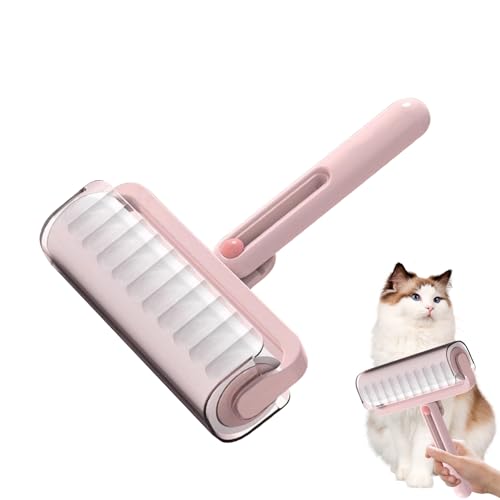 Rodillo de pelusa para pelo de mascotas, removedor de pelo de mascotas pegajoso para lavandería, suministros de limpieza portátiles para ropa, alfombras, tapicería, tela, ropa de cama, zapatos