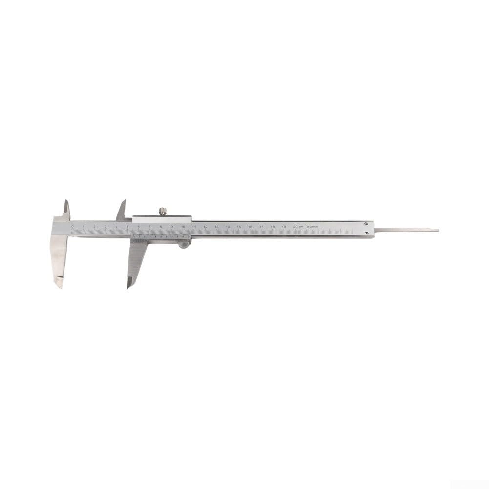Calibro a corsoio da 150 mm, per officina, scuola, hobby (200 mm)