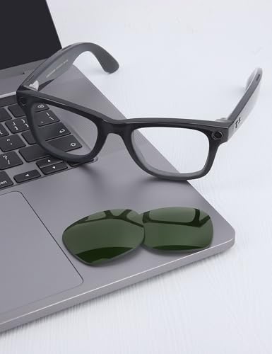 Image of Mryok Replacement Lenses Compatible with Ray-Ban Meta Wayfarer RW4006 50mm / Gen 2 RW4012 50mm Smart Glasses, HD Polarized