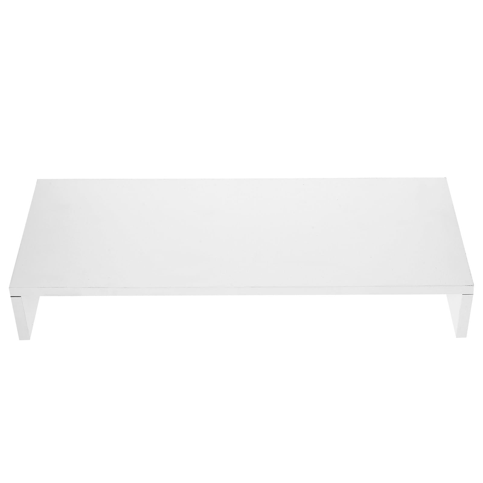Supporto per Monitor da Scrivania, Rialzo per Schermo e Notebook, Pannello MDF Ecologico, Bianco, per Casa e Ufficio, Design Elegante